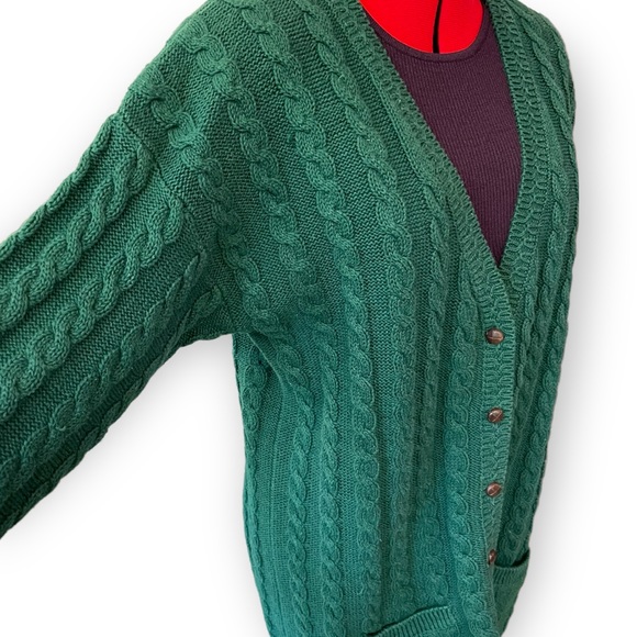 Vintage Sweaters Vintage Cable Knit Cardigan Poshmark